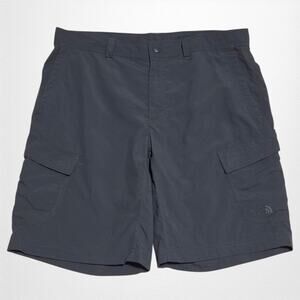 The North Face Mens Hiking Ripstop Cargo Shorts Size 36‎ x 10 Dark Gray Outdoor